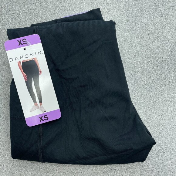 NEW Danskin Legging women's XS Black Lightweight Tight 25" Inseam # L1131 - Picture 3 of 5